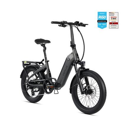 Peridot E-Bike 20" Vouwfiets 250W Koppelsensor 500Wh Accu Actieradius 143 Km
