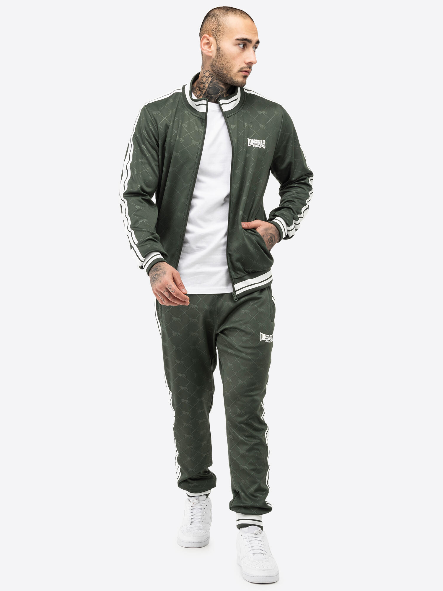 LONSDALE Heren trainingspak slim fit ASHWELL 3/6