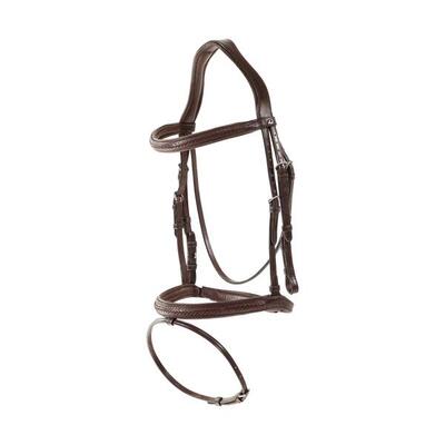 Testiera da equitazione con museruola combinata intrecciata Dy'on