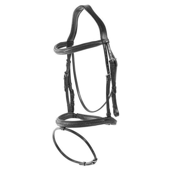 Testiera da equitazione con museruola combinata intrecciata Dy'on