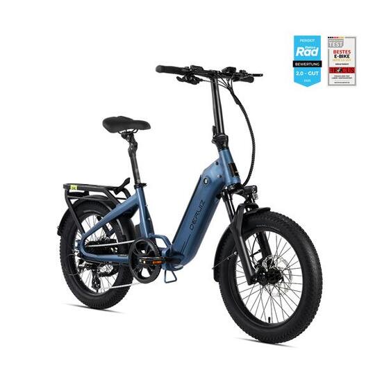 Peridot E-Bike 20" Vouwfiets 250W Koppelsensor 500Wh Accu Actieradius 143 Km