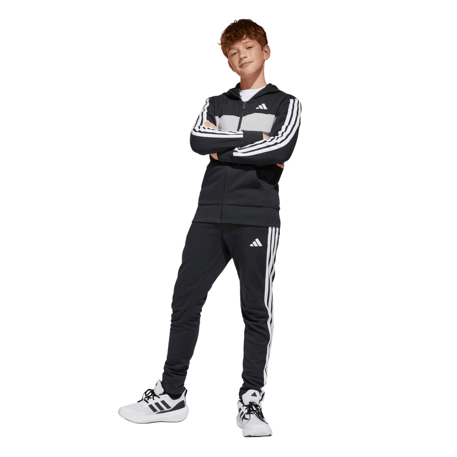 adidas Kinder Trainingsanzug Seasonal Essentials Tiberio 3-Streifen 4/7