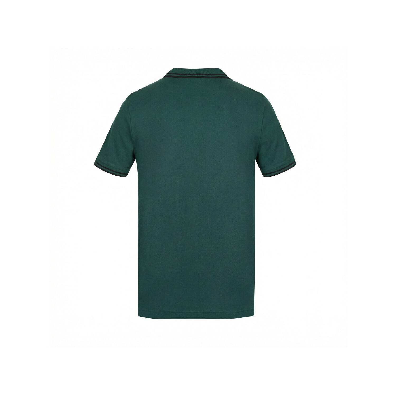 Polo homme bicolore en coton pique avec logo brodé 806450 2/3