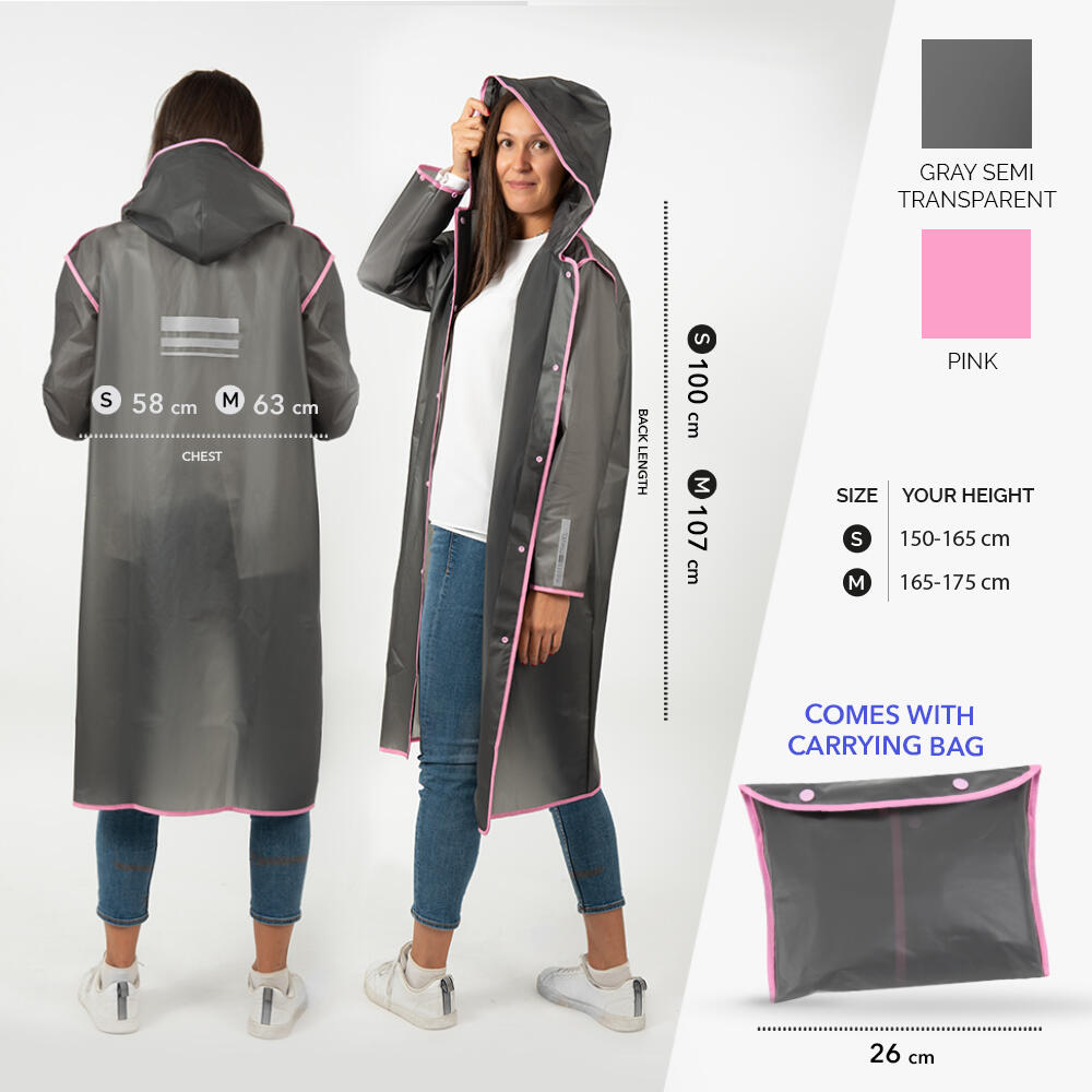 Impermeabile Grigio Catarifrangente 2/7