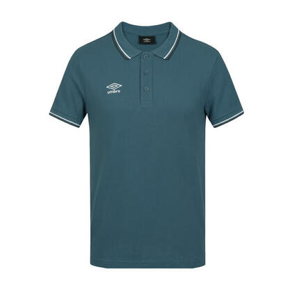 Polo homme bicolore en coton pique avec logo brodé 806450