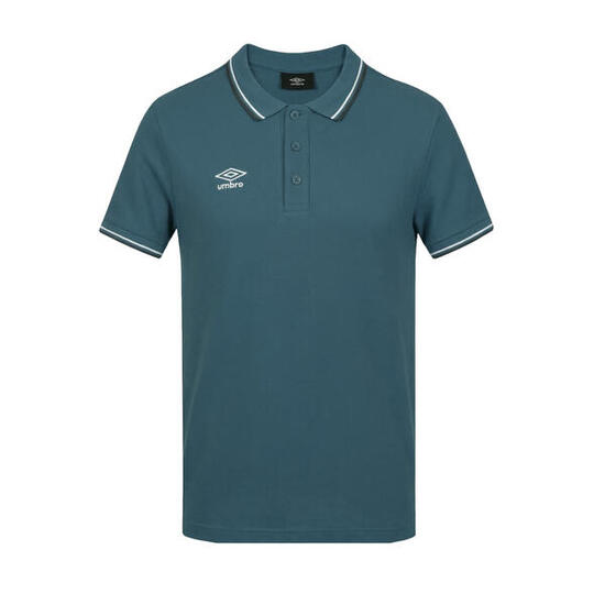 Polo homme bicolore en coton pique avec logo brodé 806450