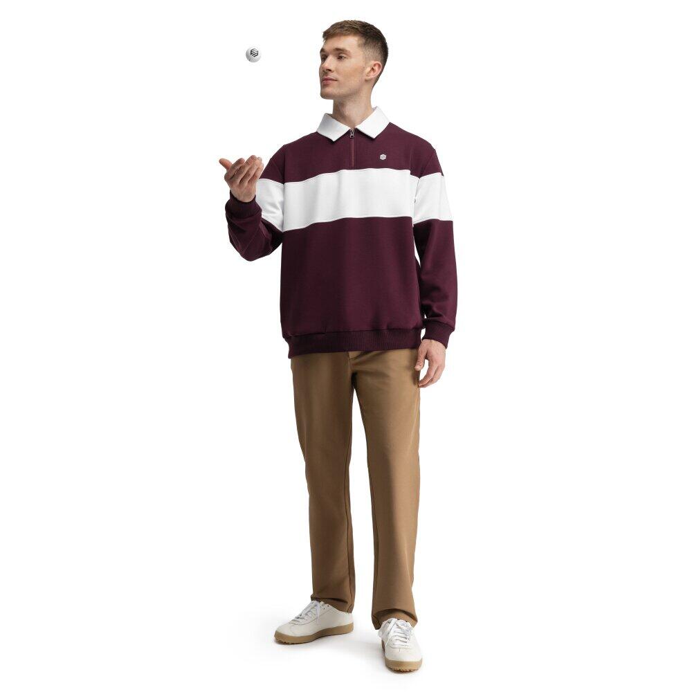 Herren Golf pullover Eagle Cherry Rot 3/7