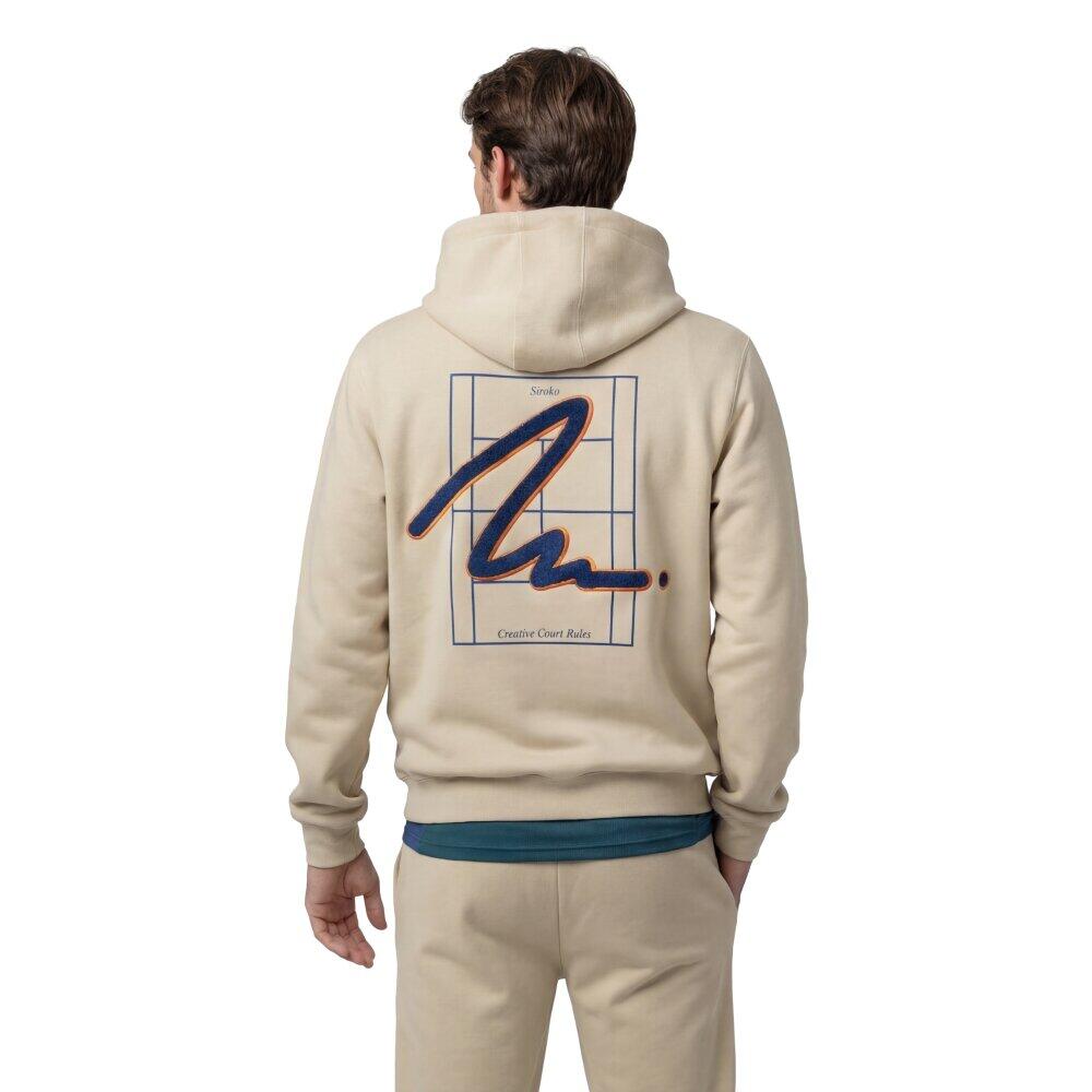 Felpa tennis con cappuccio uomo Newport Beige Beige 2/6