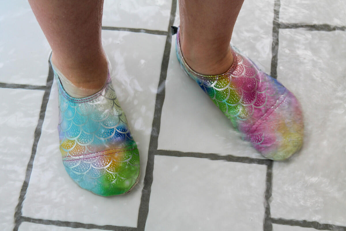 Chaussures aquatiques avec semelle antidérapante Finny INF 3/4