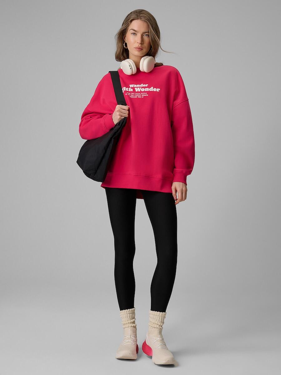 Bluza dresowa oversize bez kaptura damska 4F 4FRSS26TSWSF2993 6/7