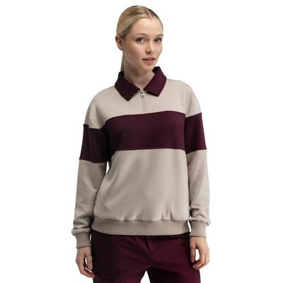 Dames golf trui met polokraag eagle-w sand beige