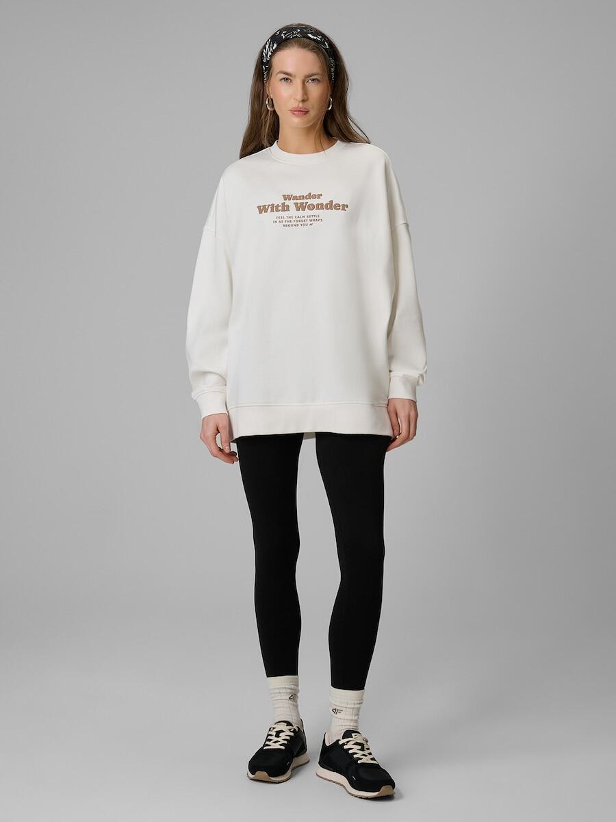 Bluza dresowa oversize bez kaptura damska 4F 4FRSS26TSWSF2993 3/7