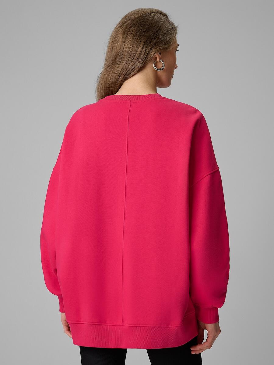 Bluza dresowa oversize bez kaptura damska 4F 4FRSS26TSWSF2993 2/7