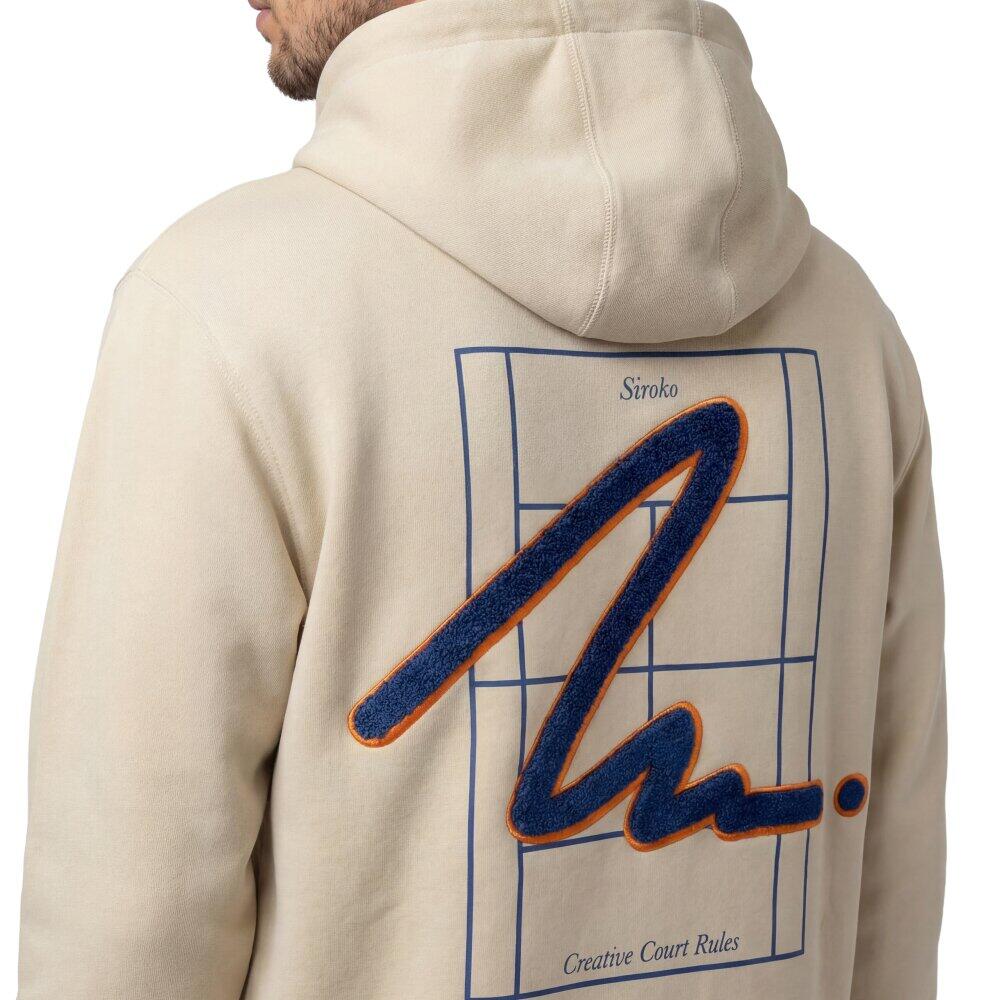 Felpa tennis con cappuccio uomo Newport Beige Beige 4/6