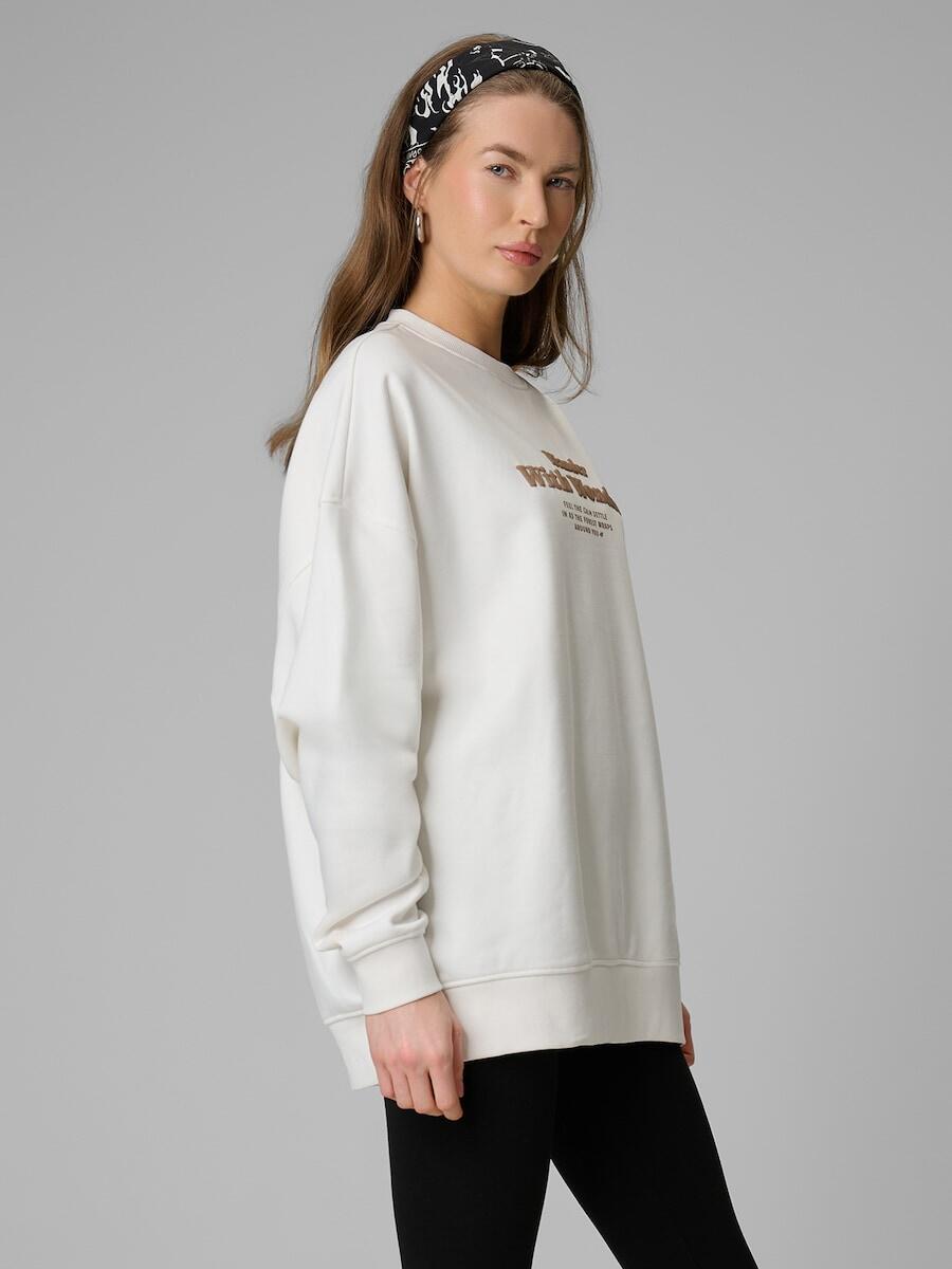 Bluza dresowa oversize bez kaptura damska 4F 4FRSS26TSWSF2993 2/7