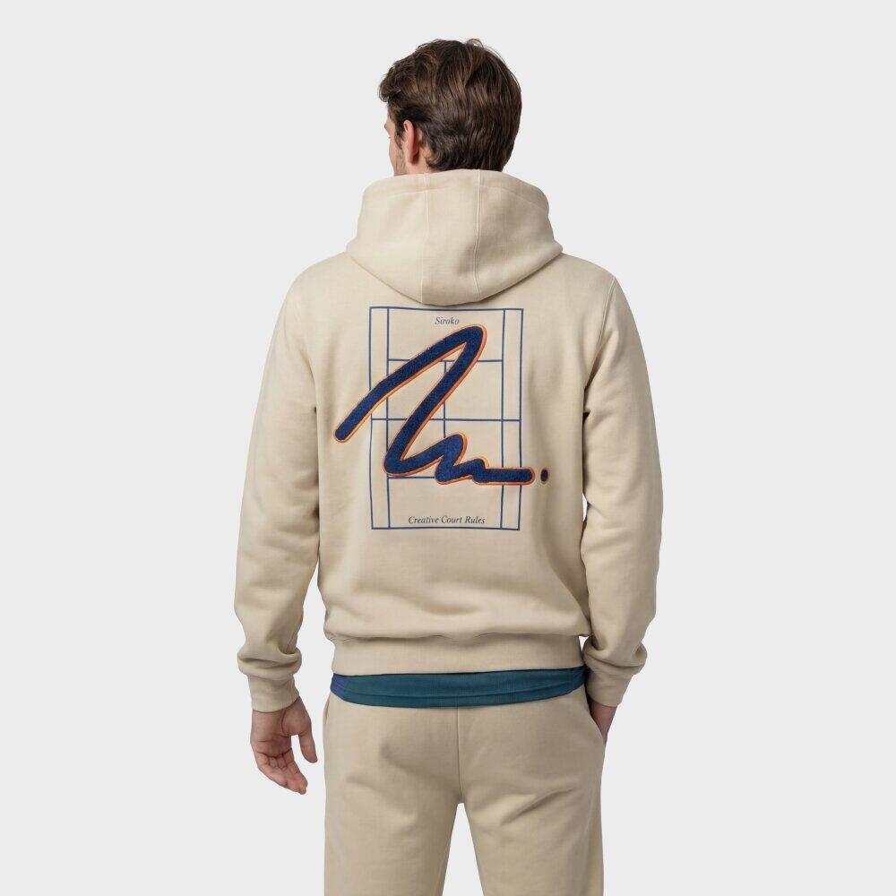 Felpa tennis con cappuccio uomo Newport Beige Beige 6/6