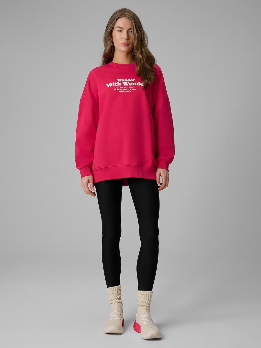 Bluza dresowa oversize bez kaptura damska 4F 4FRSS26TSWSF2993 4/7