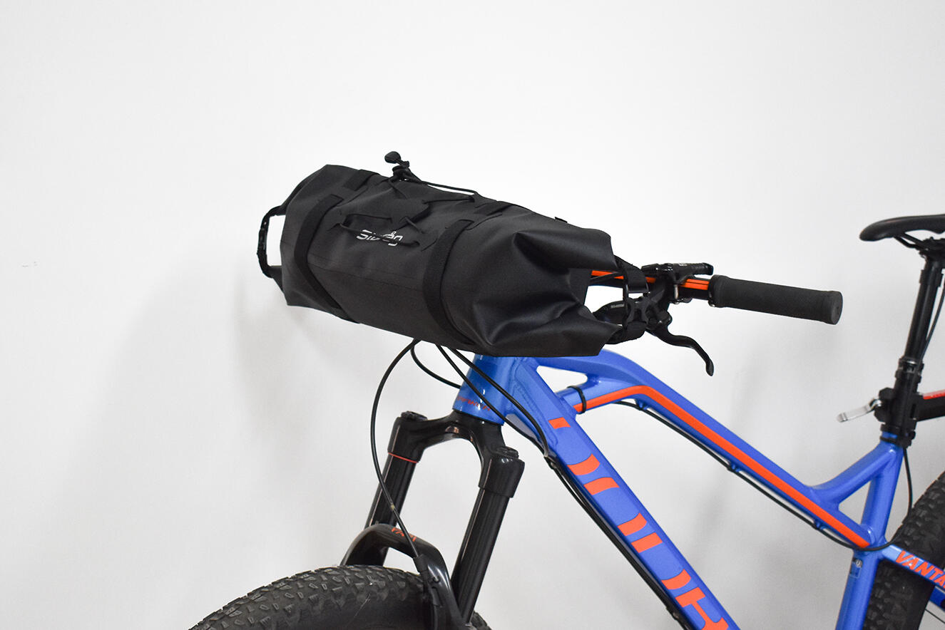 Borsa manubrio bici impermeabile 9L in TPU 600D 5/6