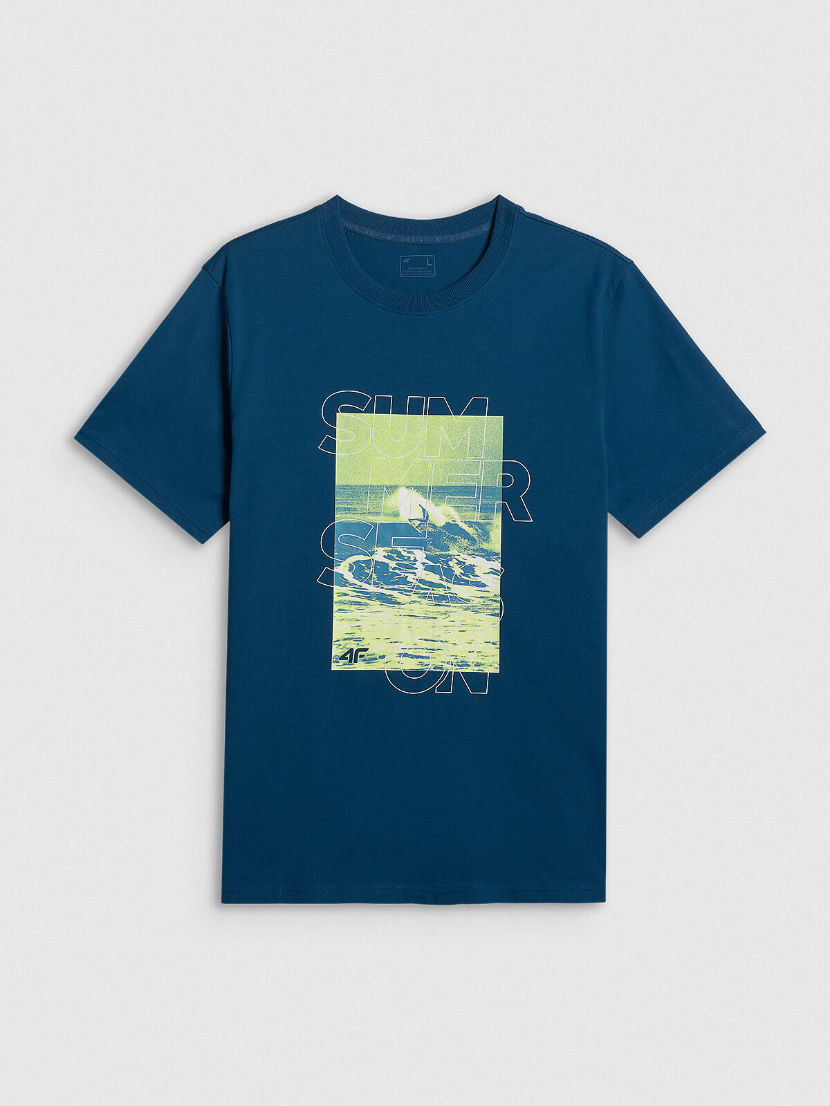 T-shirt regular z nadrukiem męski 4F 4FWSS26TTSHM2783 6/6