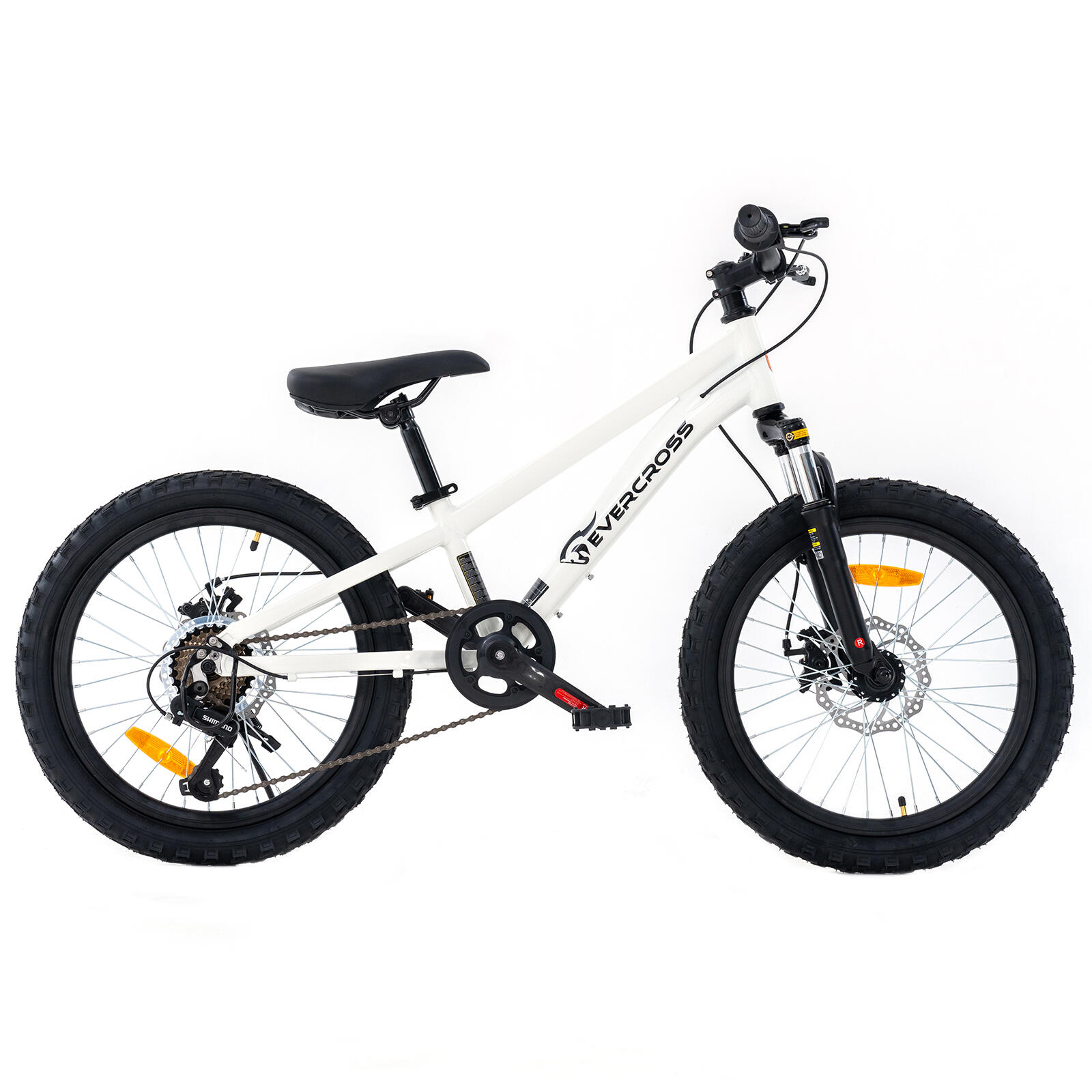 Bicicletă de munte copii MTB 20 EM5 – 7 viteze, frâne pe disc, furcă suspendată