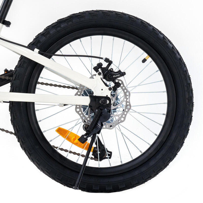 Bicicletă de munte copii MTB 20" EM5 – 7 viteze, frâne pe disc, furcă suspendată