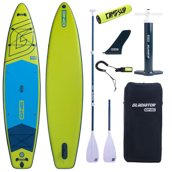 Deska SUP Gladiator ONE 11'4 Touring Lime 2026 + Bojka + Pióro do wiosła