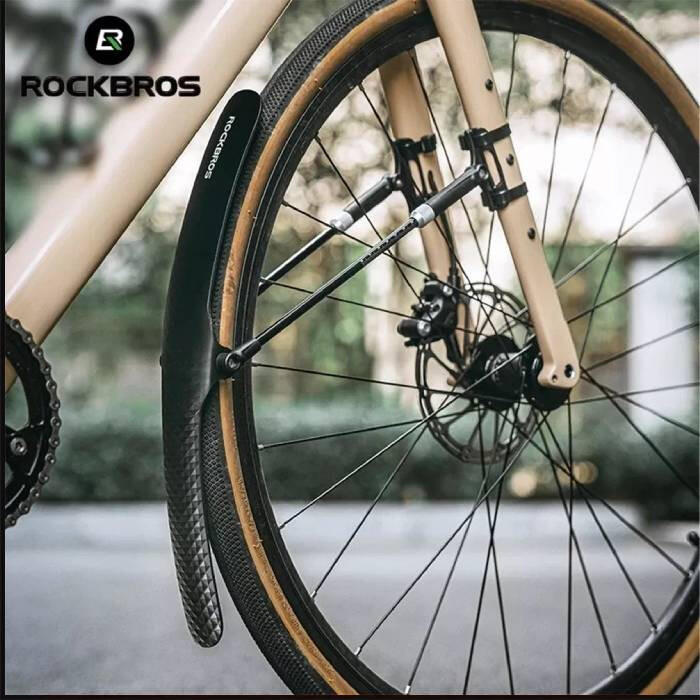 Błotnik rowerowy uniwersalny z regulacją - czarny ROCKBROS (28210007001) 6/7