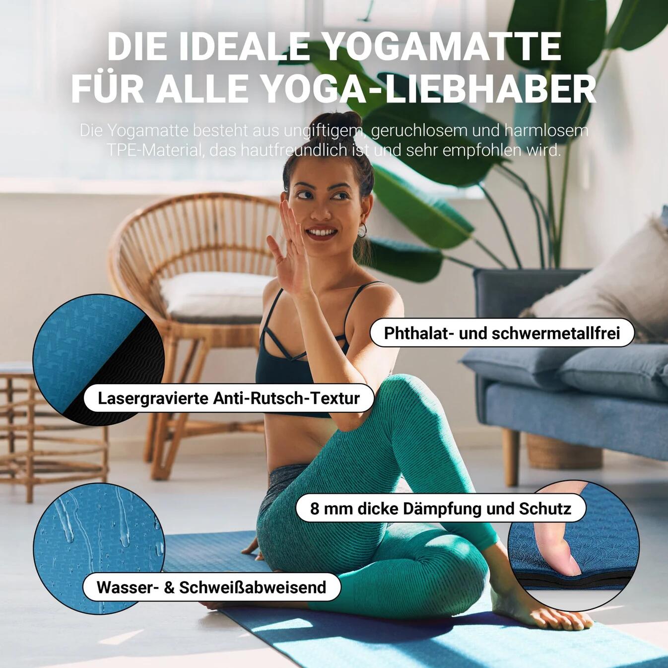 Ensemble de yoga gris haut de gamme 4/7