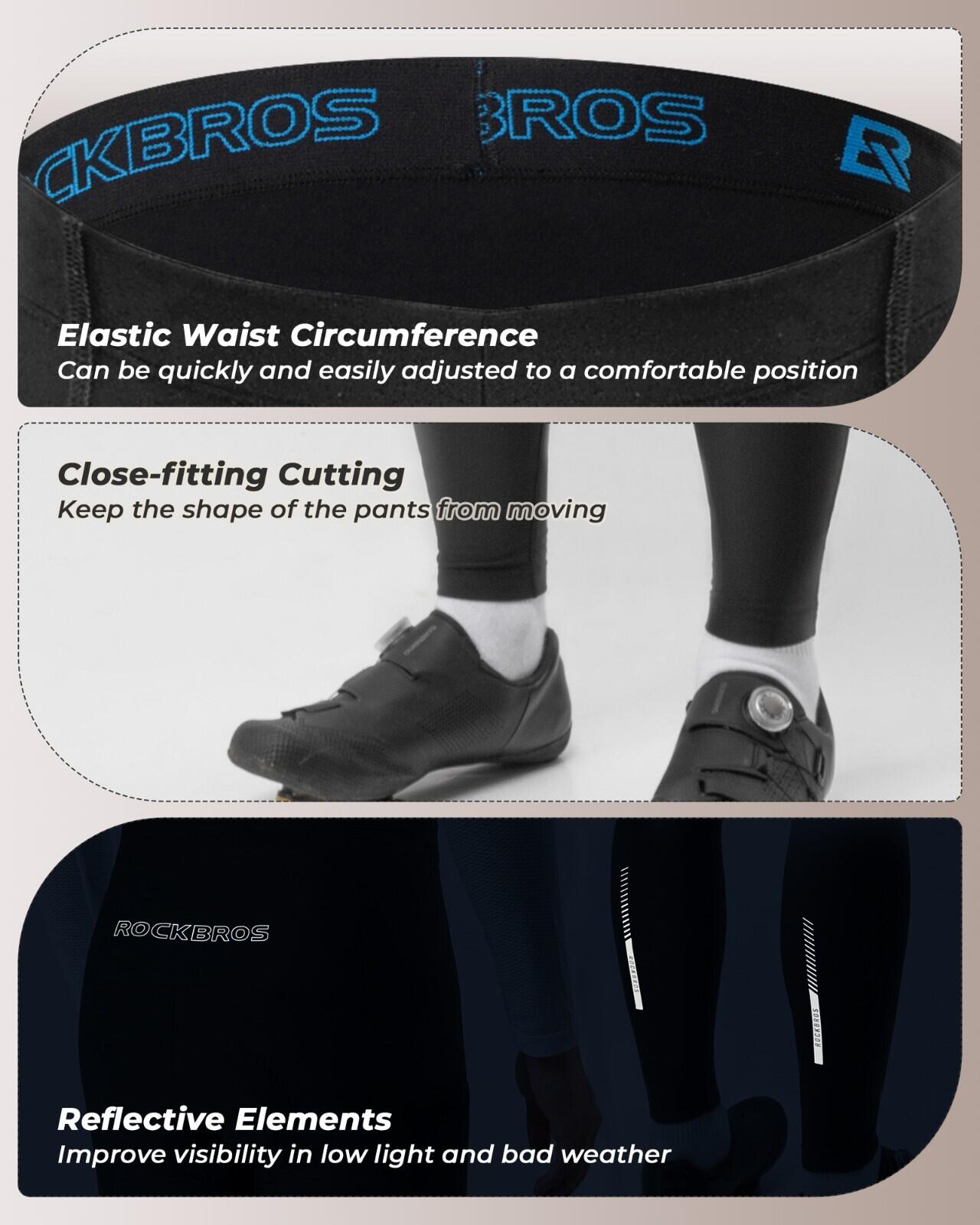 ROCKBROS Lang Fahrradhose Herren 4/7