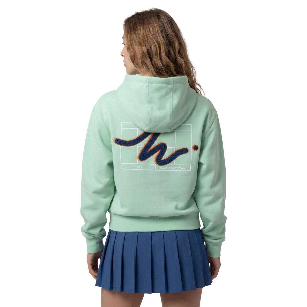 Damen Tennis -hoodie Newport-W Light Green Grün 2/6