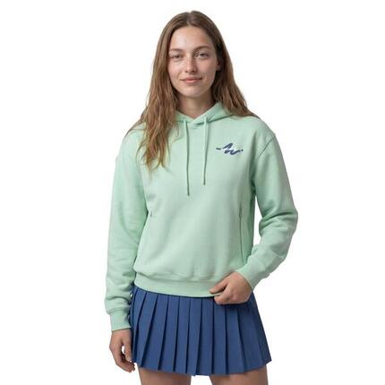 Sweat de tennis à capuche femme Newport-W Light Green Vert