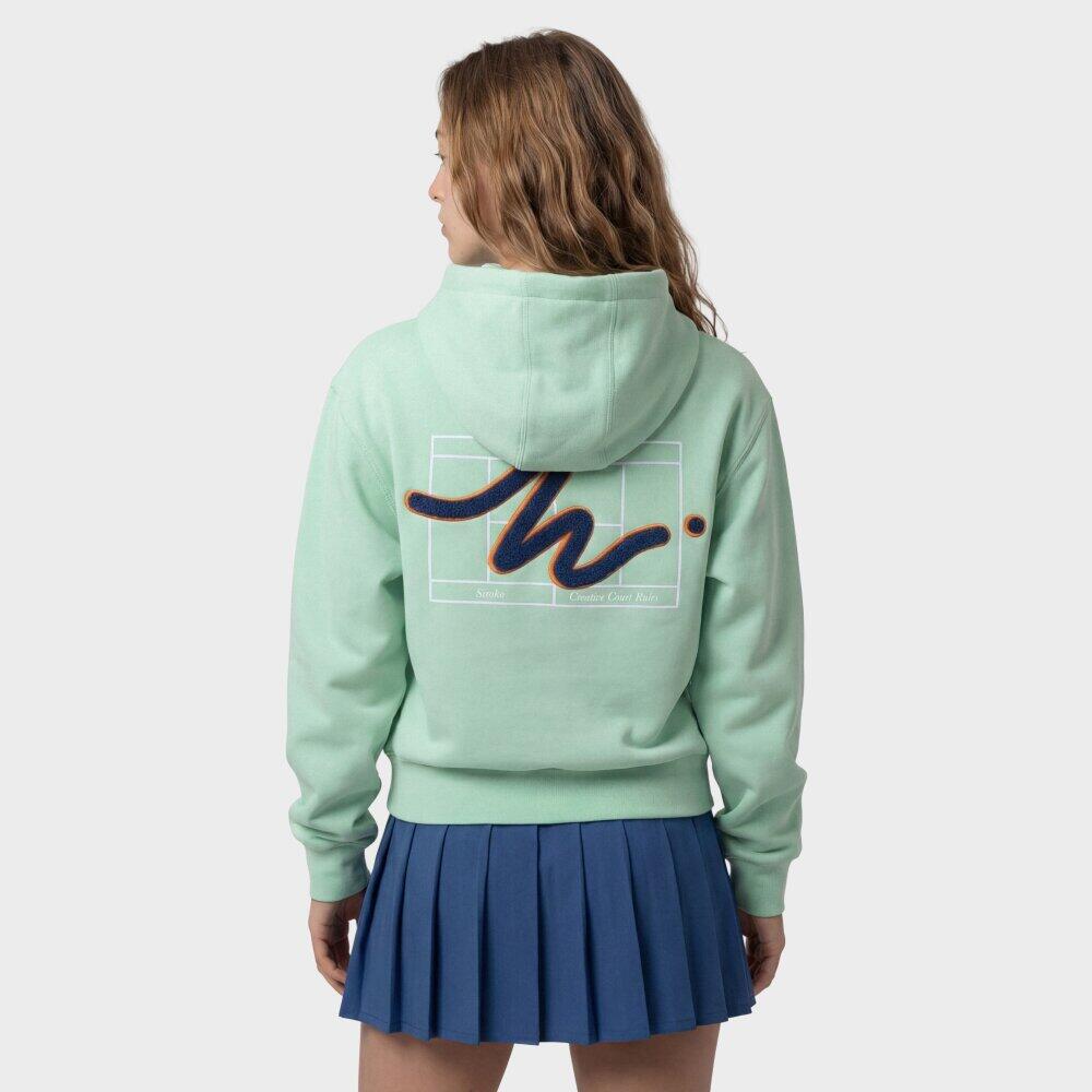 Damen Tennis -hoodie Newport-W Light Green Grün 6/6