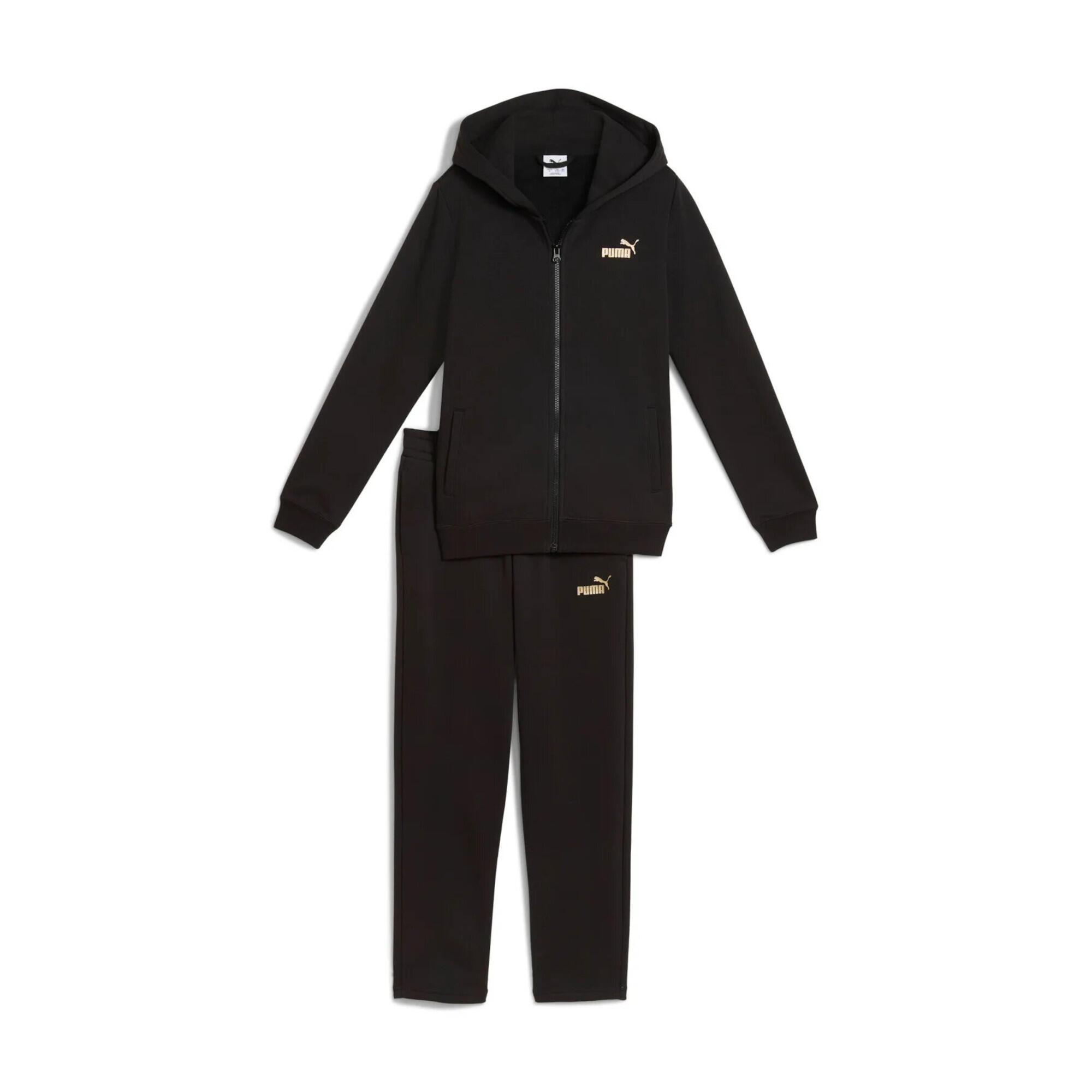 Puma Mädchen Trainingsanzug Metallic Hooded Sweat Suit FL G 689729 1/3