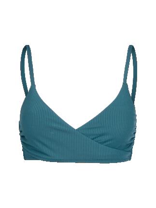 Diamia-Rib Dames Bikini Top Bralette Bikini Top Removable Padding Mediterranea