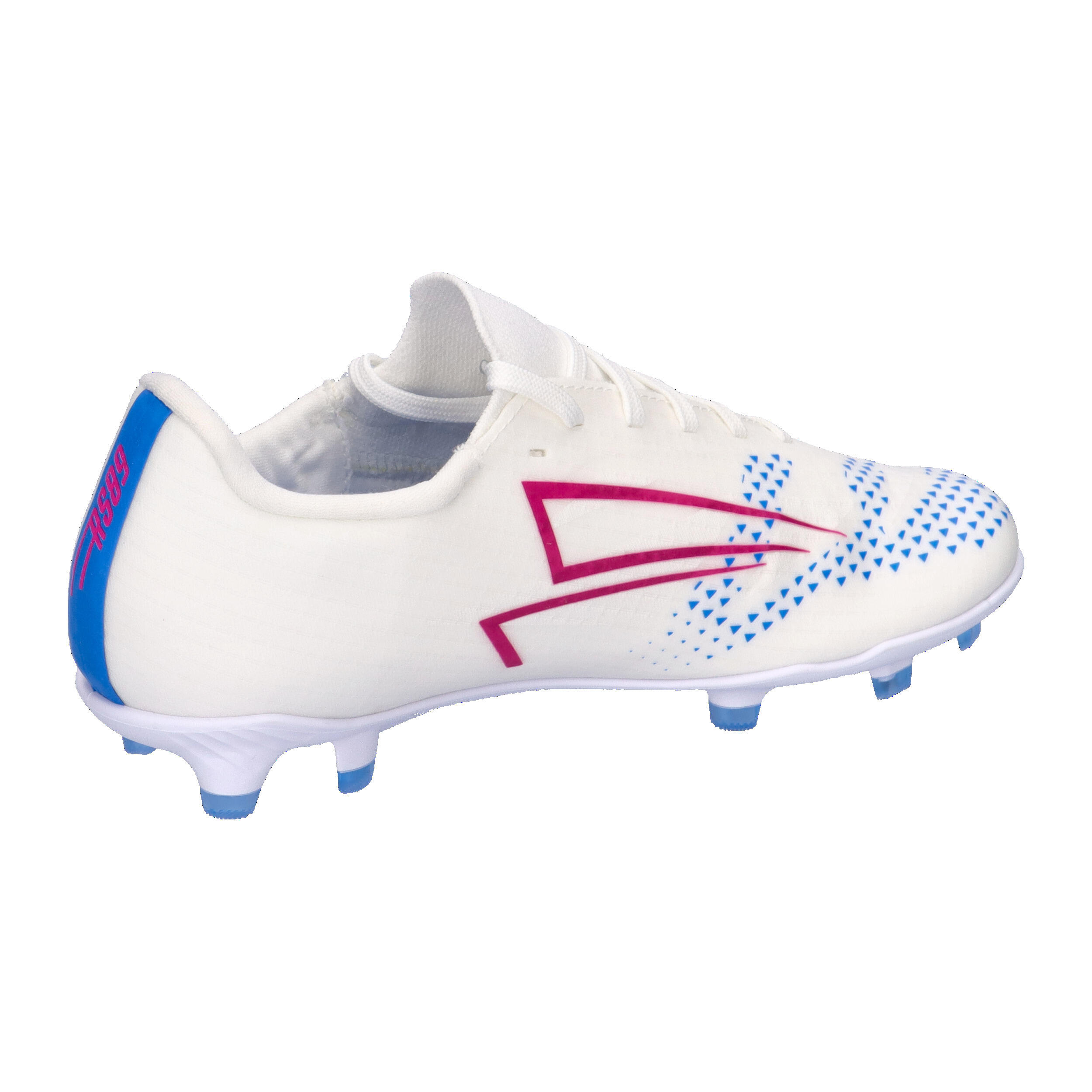 Scarpe - calcio - bambini - robuste, suola fg/ag - rs89 - bianco/rosso/blu 6/10