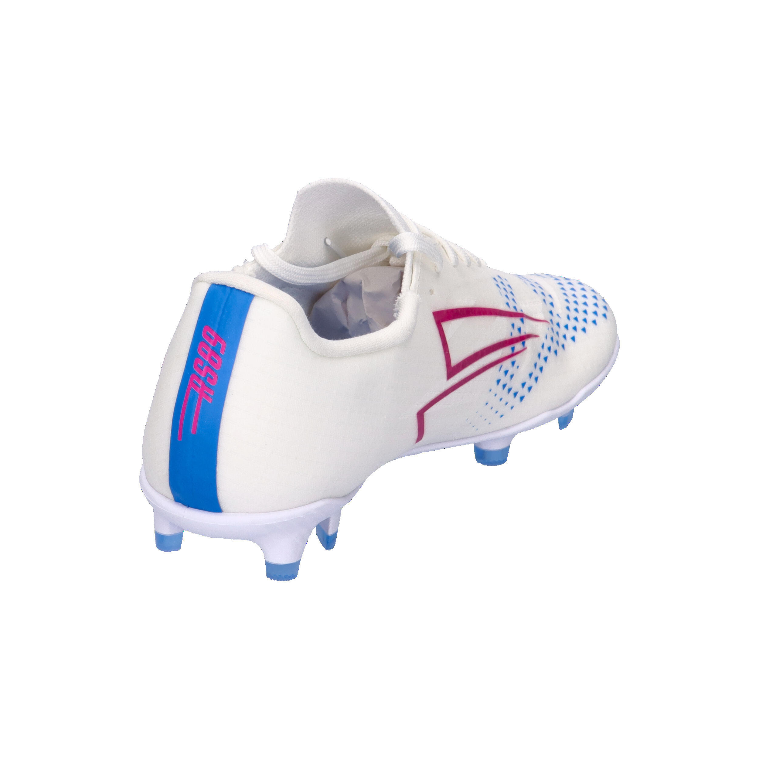 Scarpe - calcio - bambini - robuste, suola fg/ag - rs89 - bianco/rosso/blu 5/10