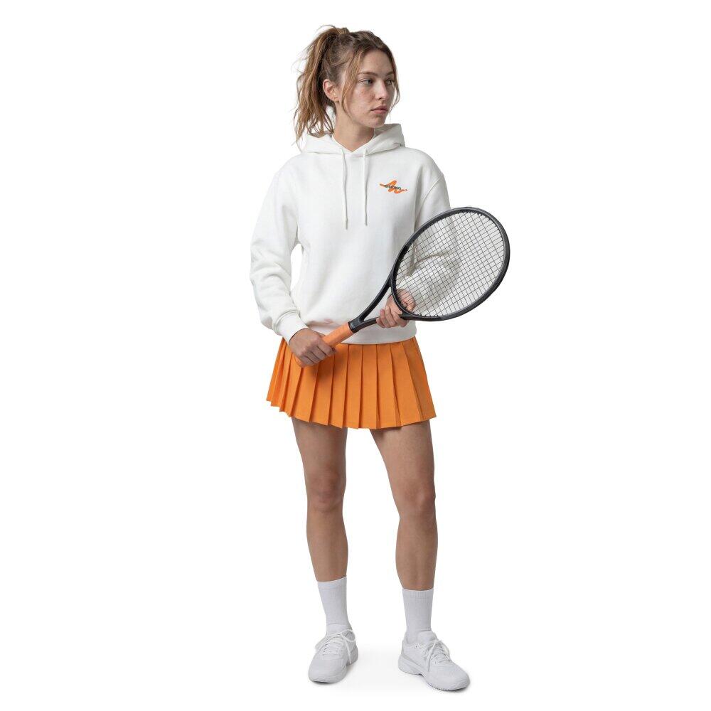 Felpa tennis con cappuccio donna Newport-W White Bianco 3/6