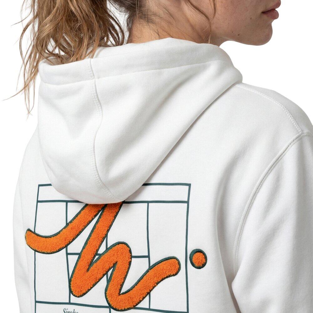 Felpa tennis con cappuccio donna Newport-W White Bianco 5/6