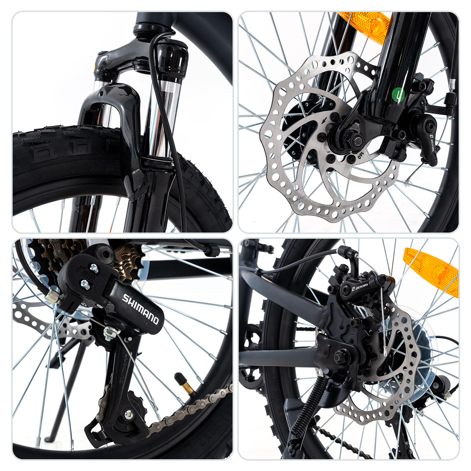 MTB Mountain bike bambino 20" EM5 7 velocità freni a disco forcella ammortizzata 4/7