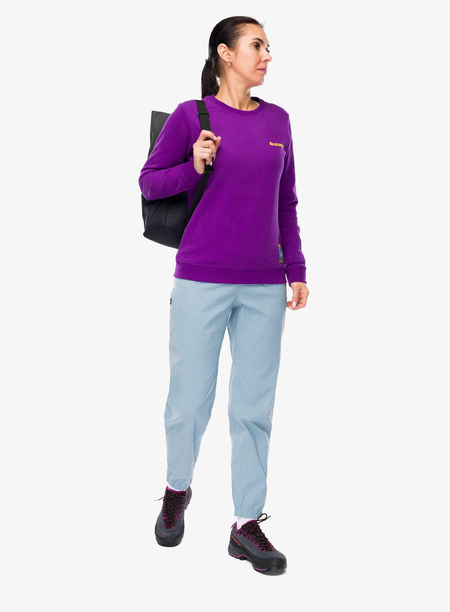 Bluza damska bez kaptura La Sportiva Climbing on the Moon Sweatshirt 3/7