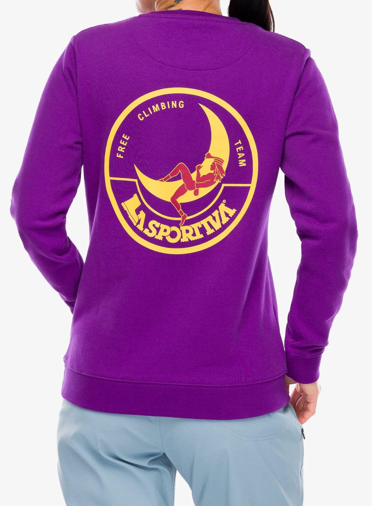 Bluza damska bez kaptura La Sportiva Climbing on the Moon Sweatshirt 2/7