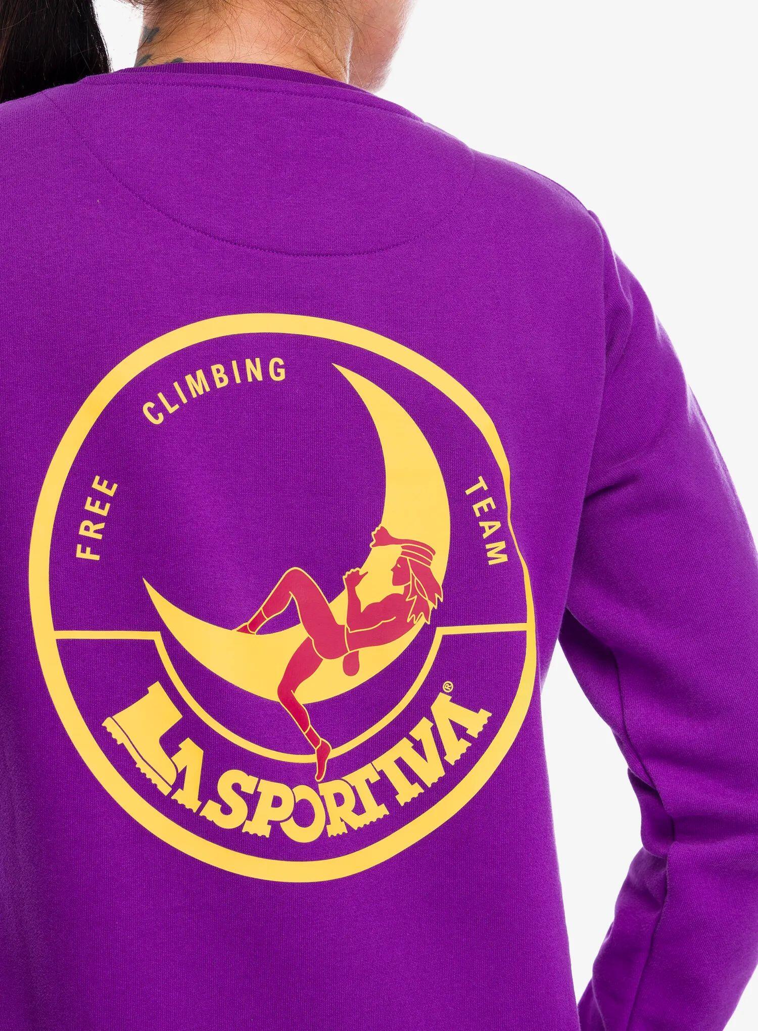 Bluza damska bez kaptura La Sportiva Climbing on the Moon Sweatshirt 7/7
