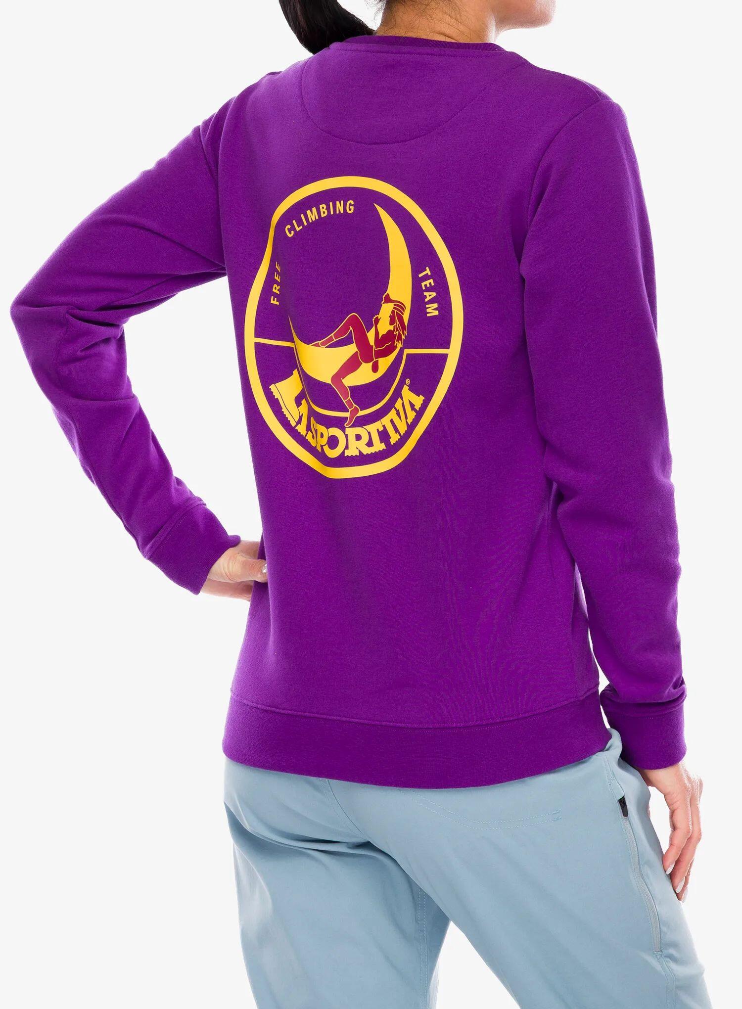 Bluza damska bez kaptura La Sportiva Climbing on the Moon Sweatshirt 5/7