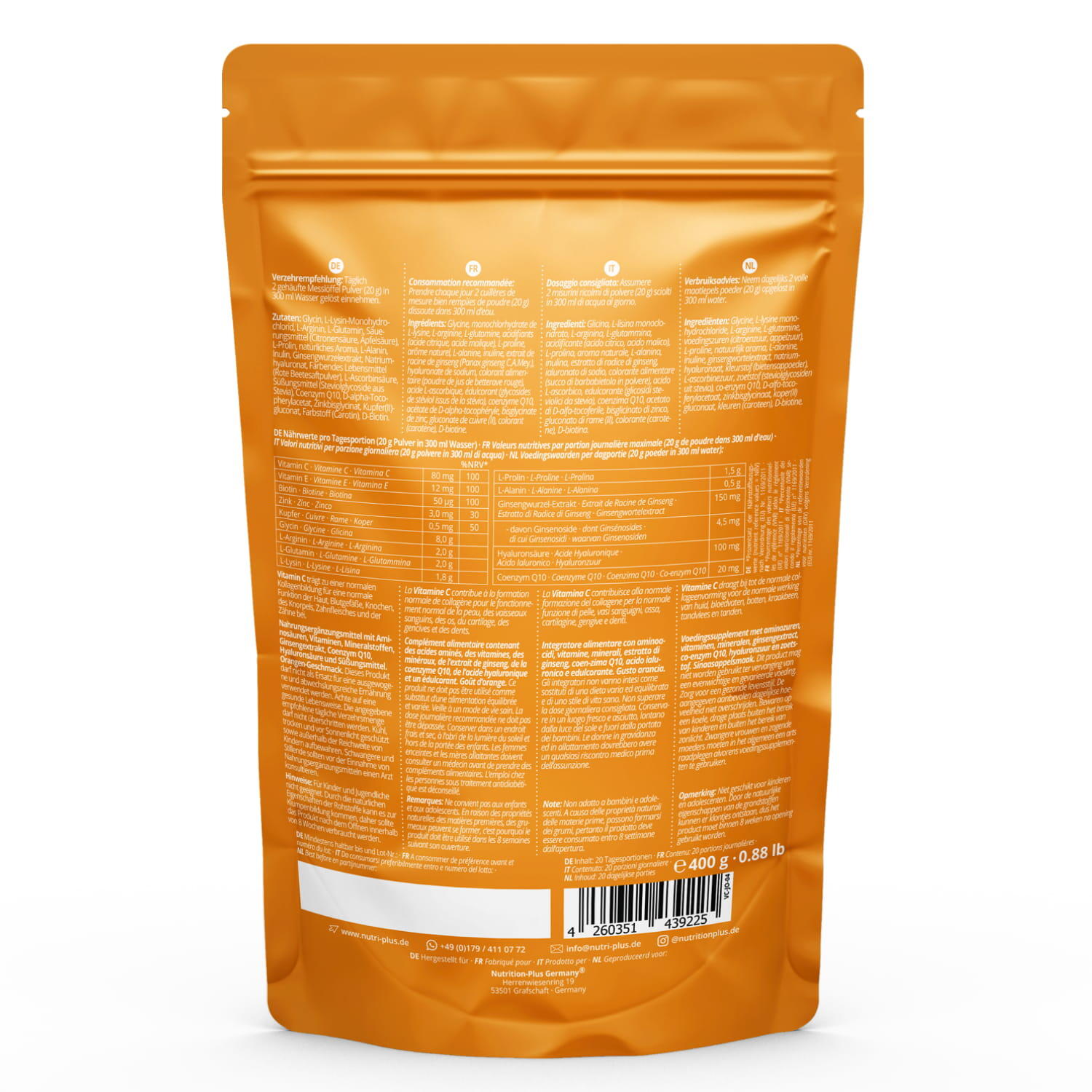 Vegan Collagen Formation Support Juicy Orange - 400g 2/5
