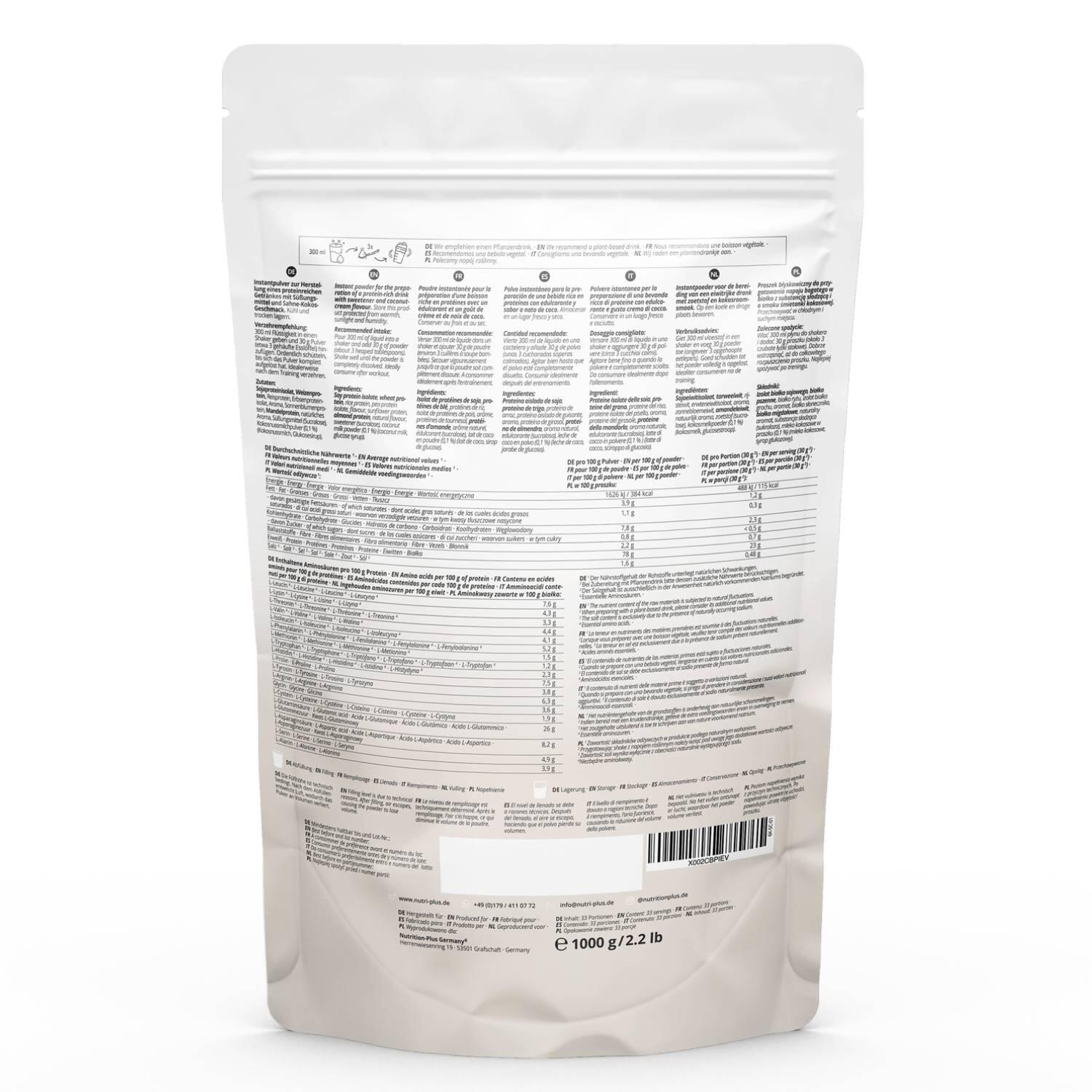 Proteinpulver 6K 1000g - Sahne Kokos 2/5