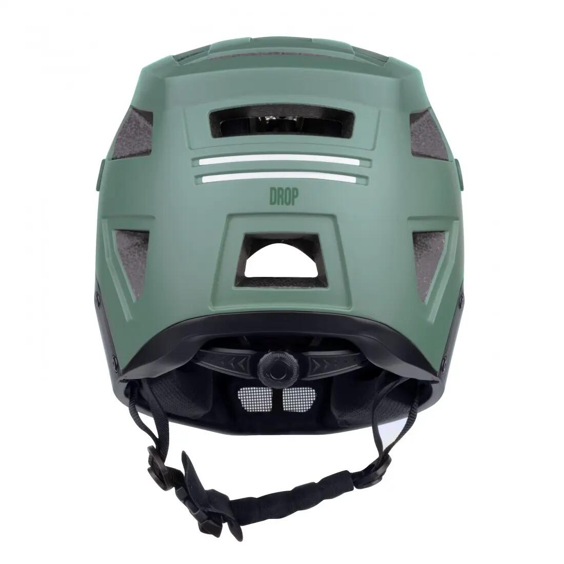 Casca Force DROP downhill, verde-negru S-M (55-58 cm) 3/6
