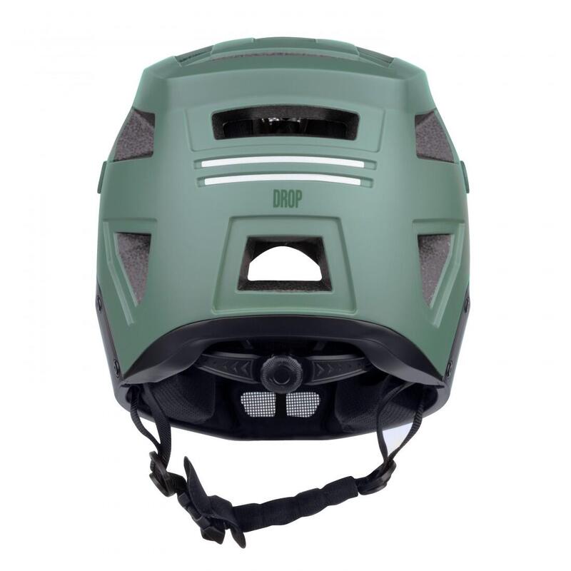 Casca Force DROP downhill, verde-negru S-M (55-58 cm)