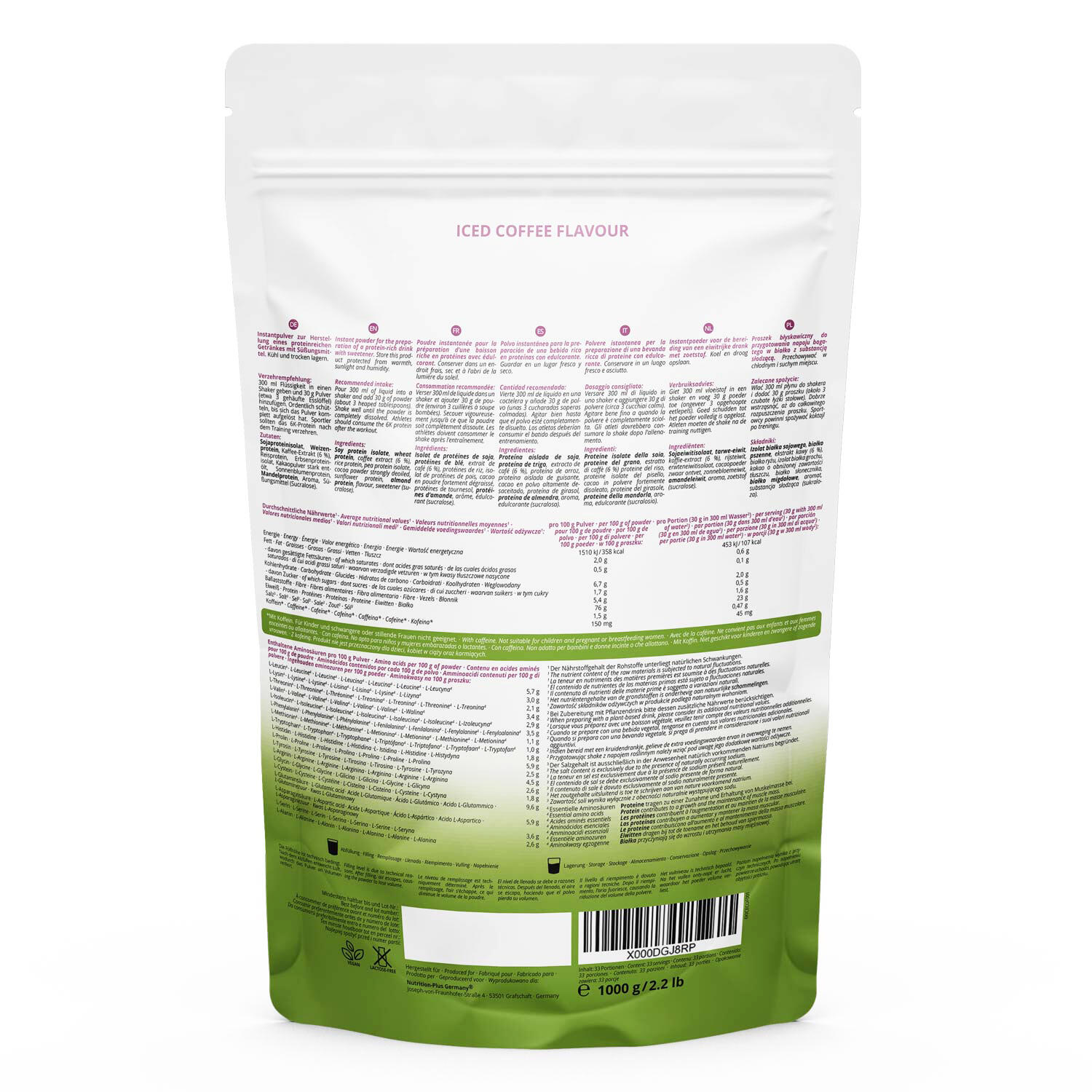 Proteína en polvo 6K 1000 g - Café helado 2/5