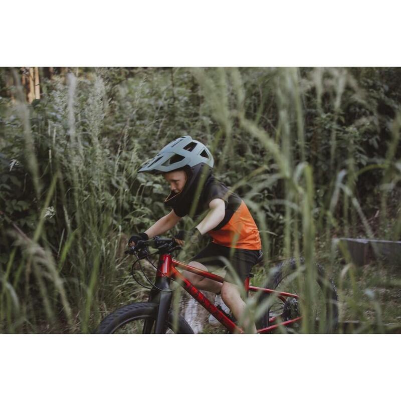 Casca Force DROP downhill, verde-negru S-M (55-58 cm)