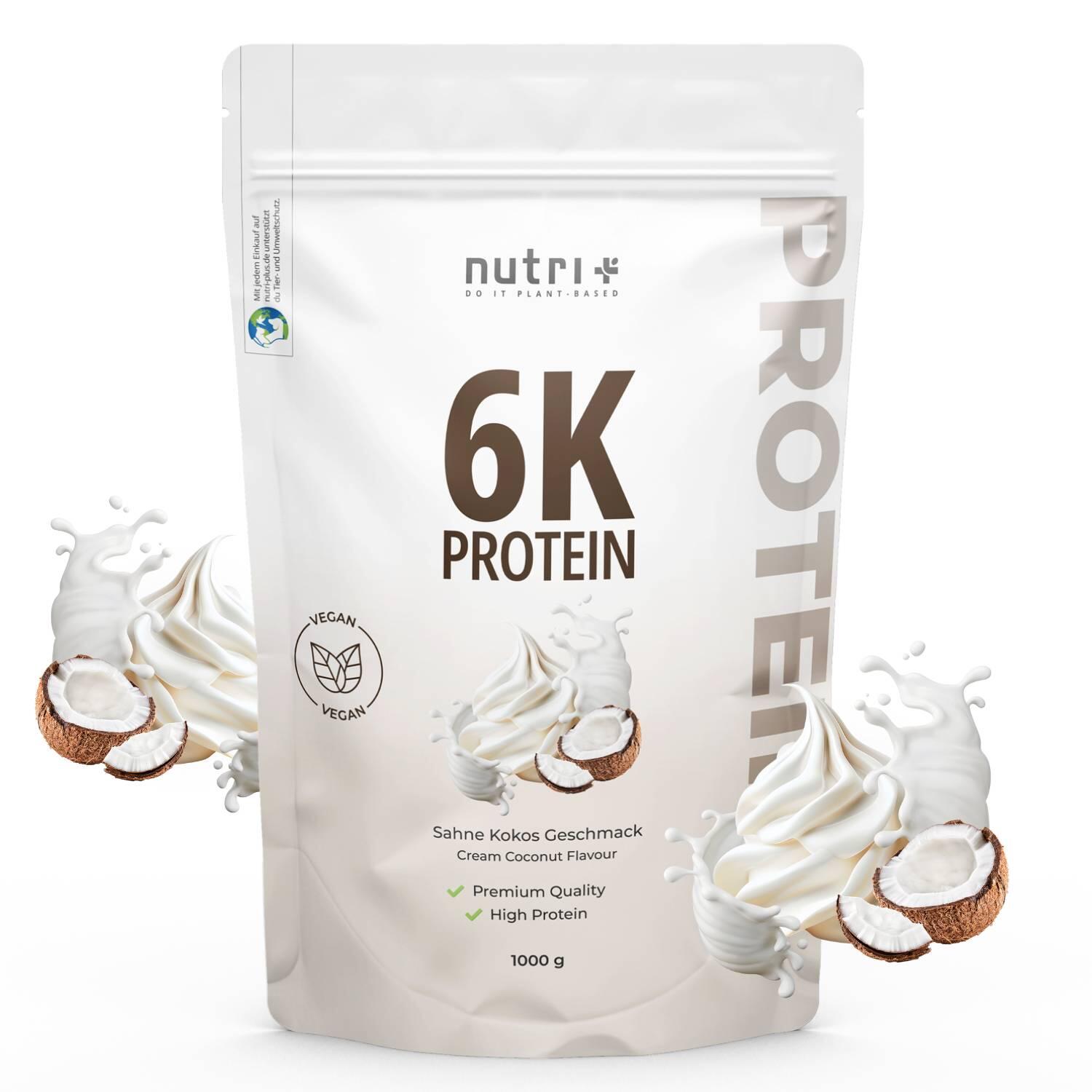 Proteinpulver 6K 1000g - Sahne Kokos 1/5